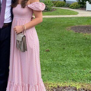 Caroline Constas long gingham dress